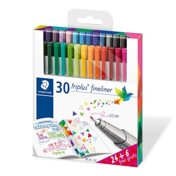 30 Rotuladores Triplus Fineliner 334 Staedtler