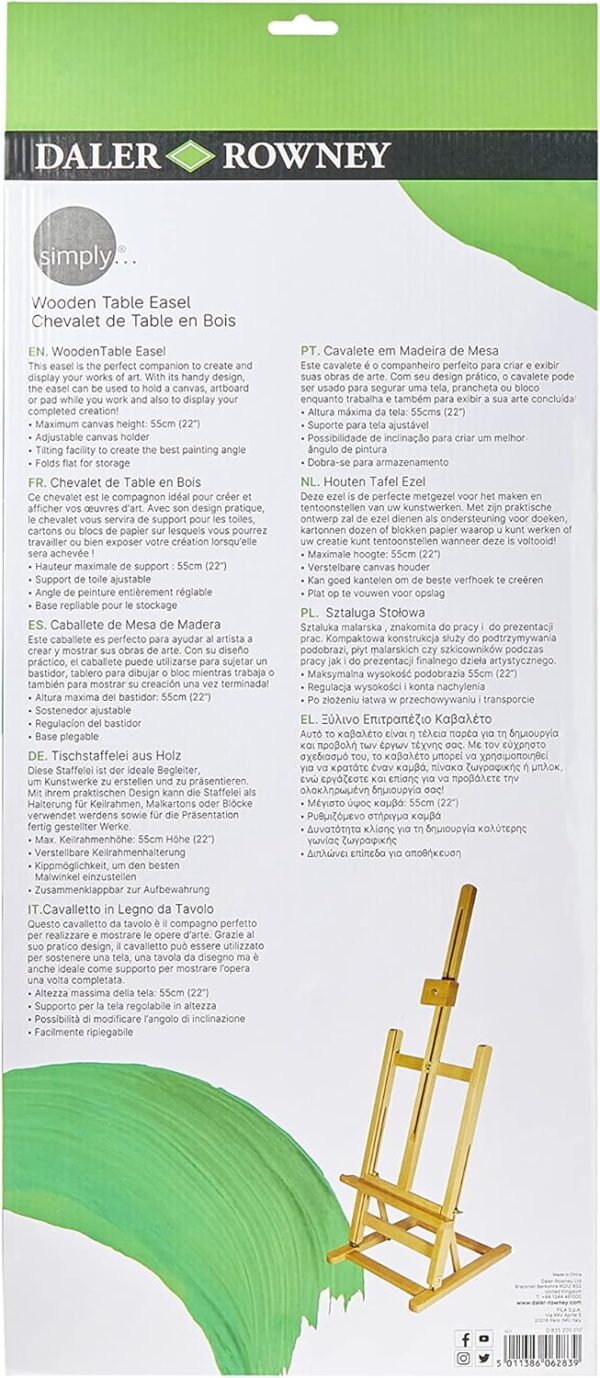 Daler Rowney Simply Caballete De Mesa - Imagen 4