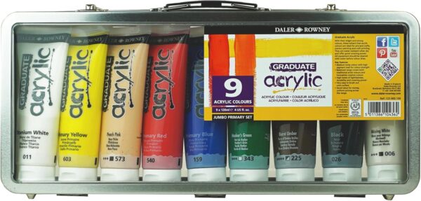 Daler-Rowney Graduate 120ml Set de Pintura Acrílica - Imagen 3